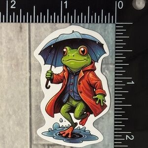 🌀10/$10🌀 Psychedelic Frog Reusable Waterproof Vinyl Sticker Decal